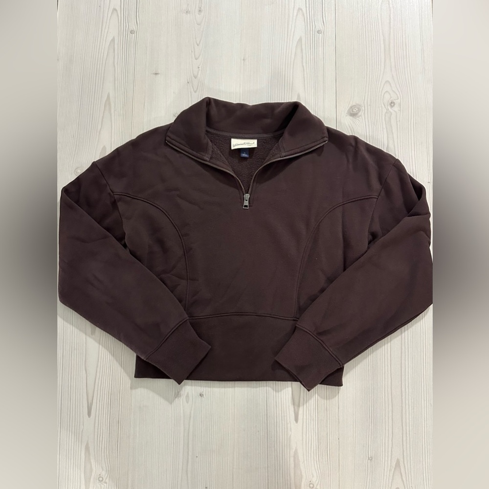 Universal Thread Brown Quarter-Zip Sweatshirt